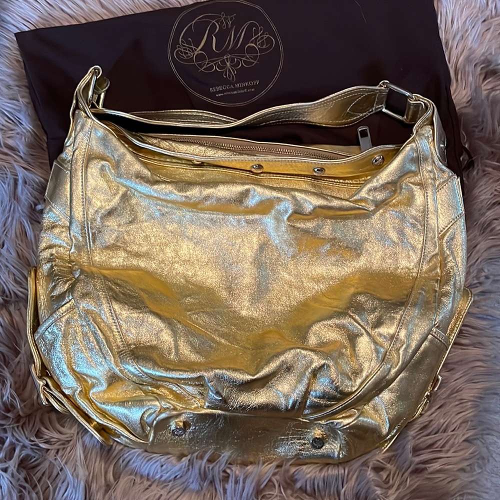 Rebecca Minkoff gold should bag